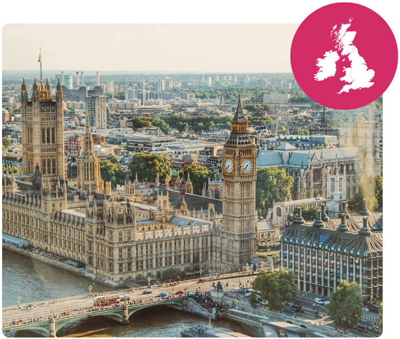 A city view of London